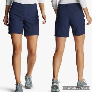 Eddie Bauer Women's 16 Rainier Cargo Hiking Shorts Stretch Nylon Outdoor Summer